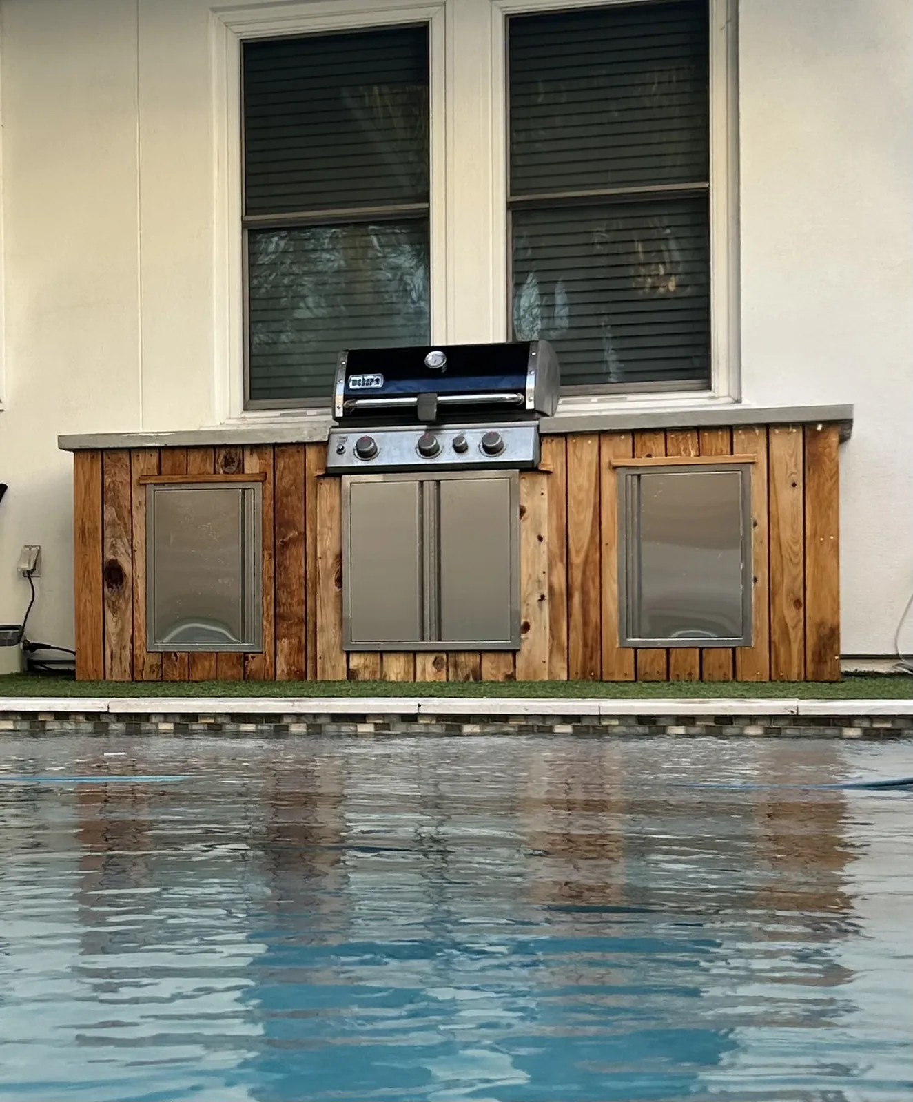 Custom outdoor kitchen by Cypress Building Group