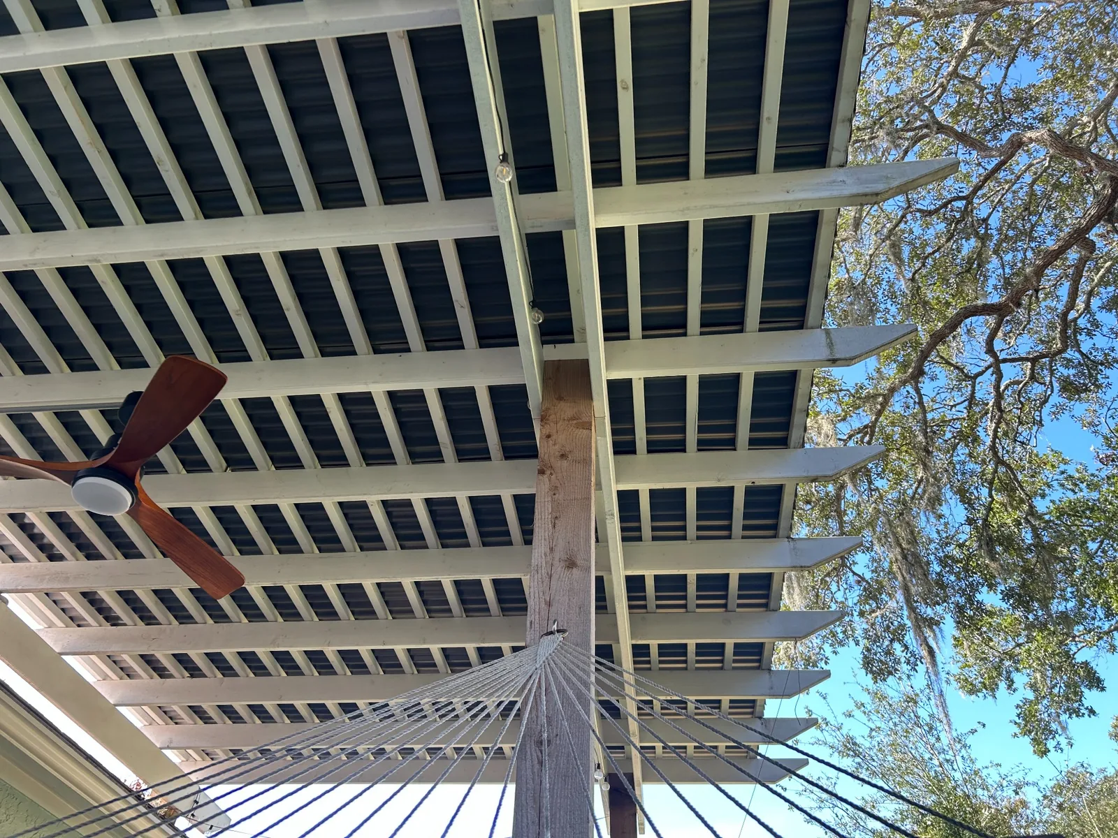 Covered pergola and outdoor living structure by Cypress Building Group